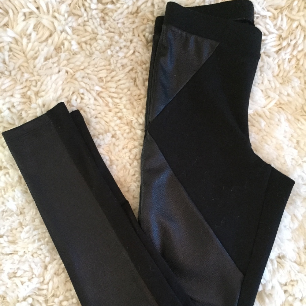 Express leather leggings
